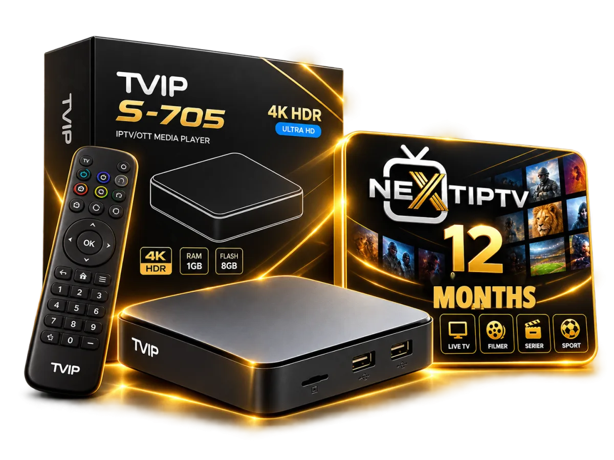 TViP S.705 with remote control and the IPTV Next 12-month package